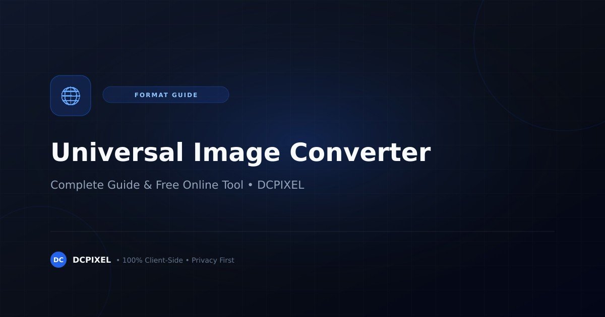 Universal image format converter complete guide — DCPIXEL