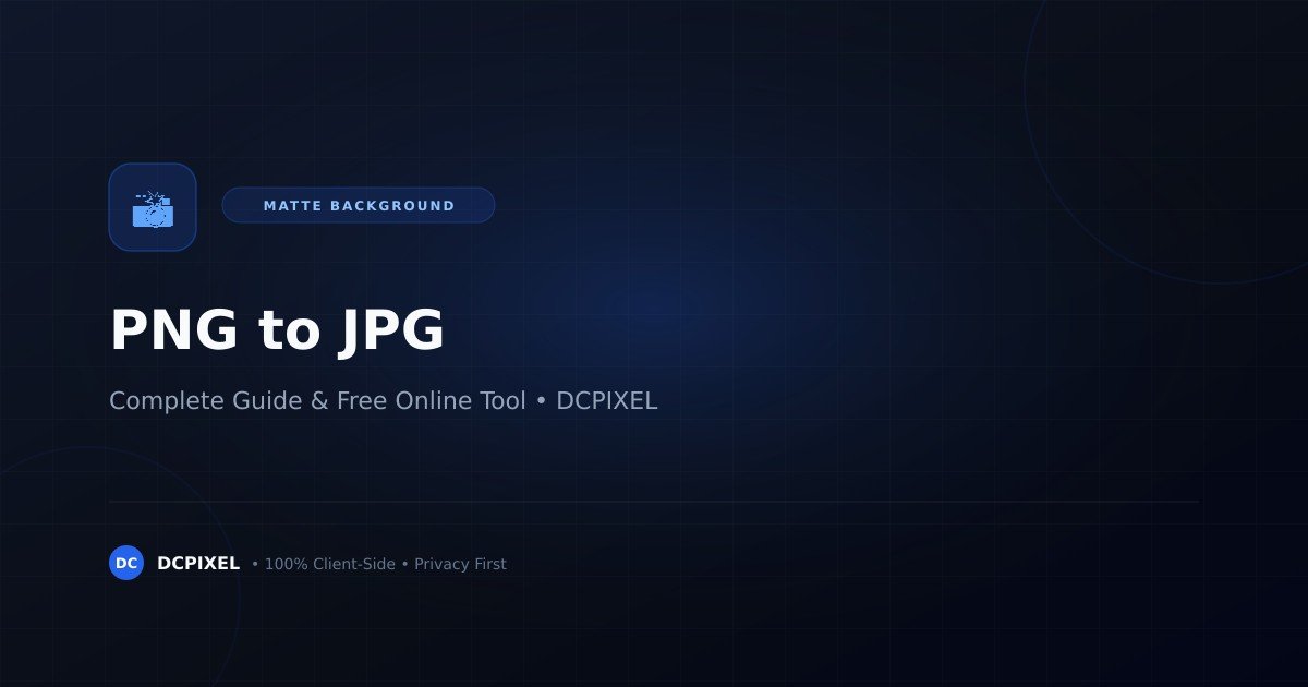 Convert PNG to JPG online tool guide — DCPIXEL