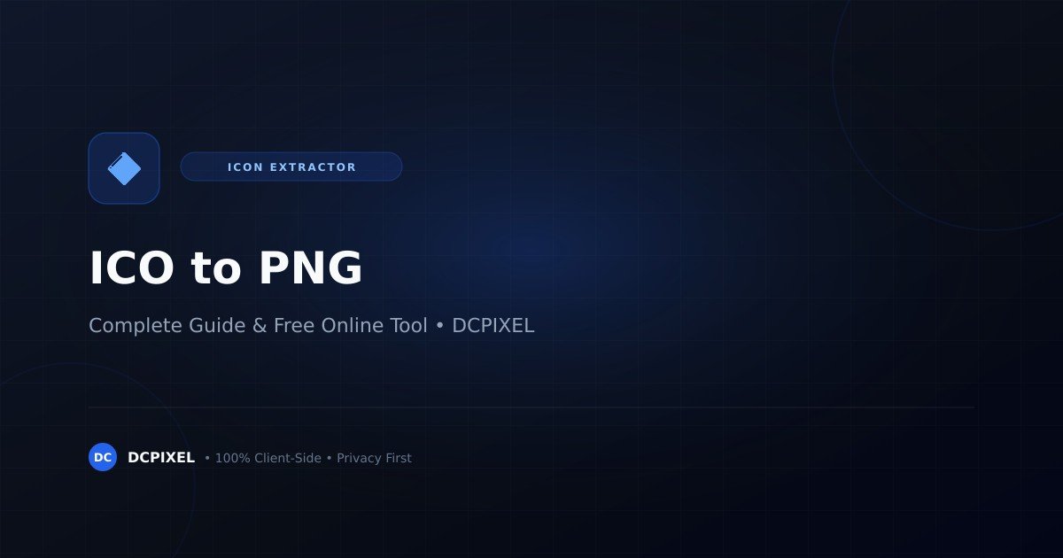Convert ICO to PNG icon extractor guide — DCPIXEL