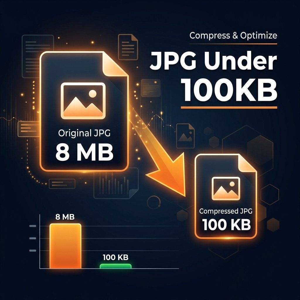 How to compress JPG to 100KB without quality loss