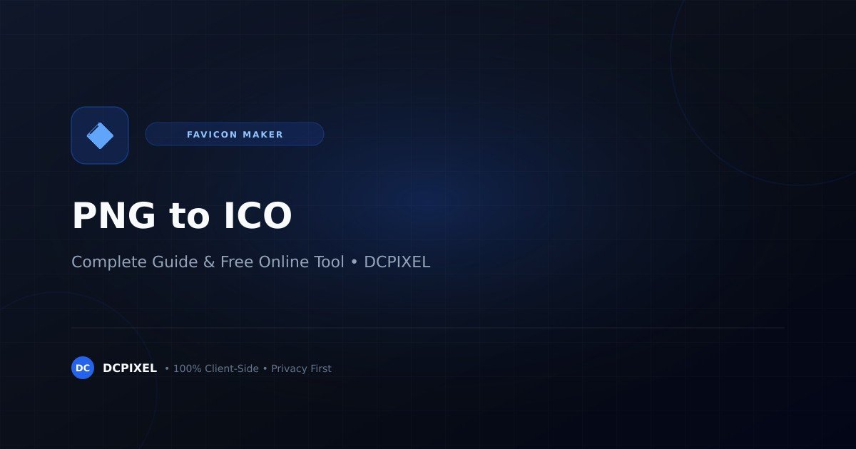 Convert PNG to ICO multi-size favicon guide — DCPIXEL