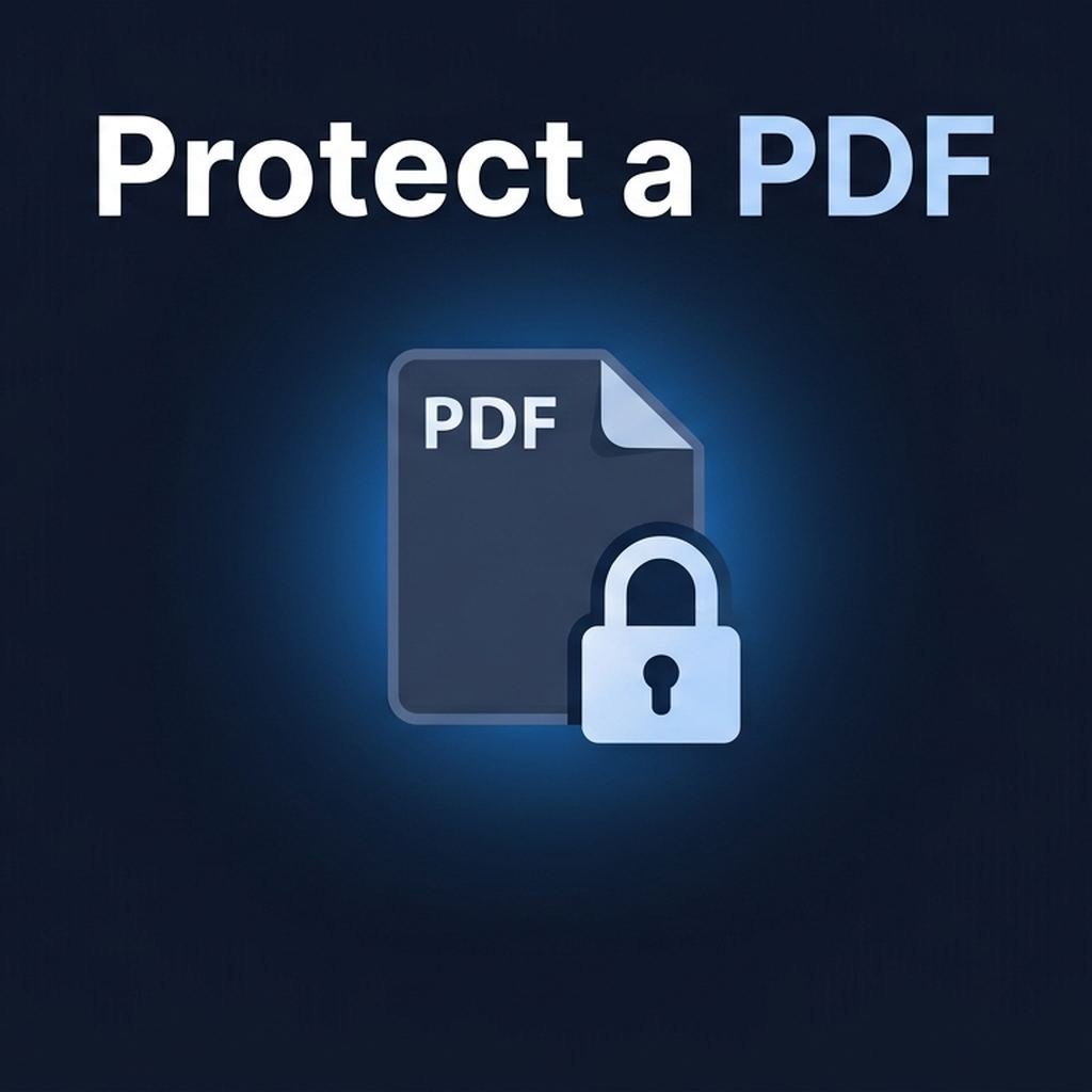 How to password-protect a PDF — DCPIXEL guide