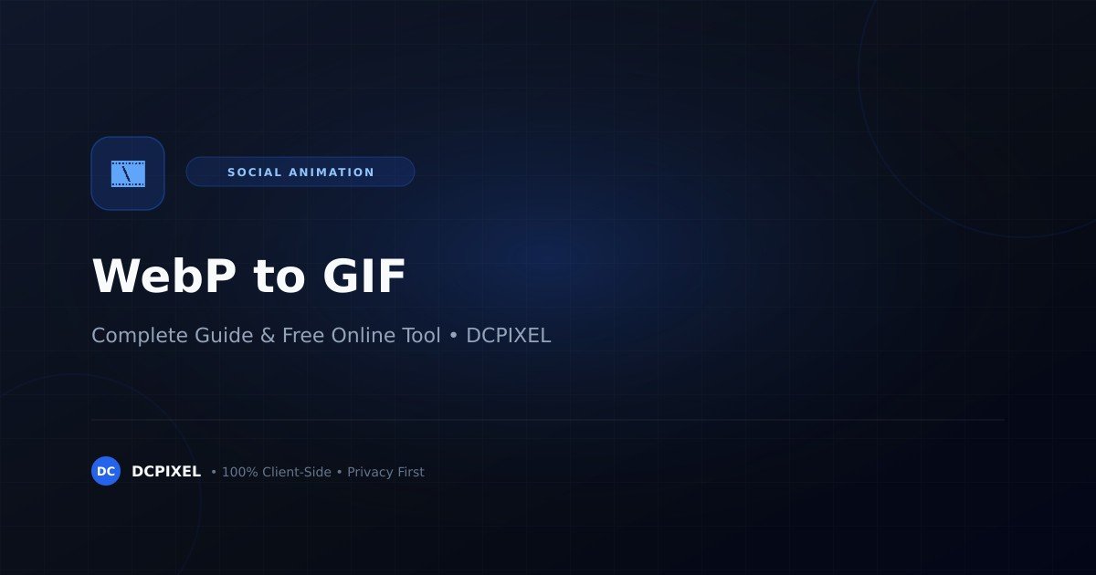 Convert WebP to animated GIF online guide — DCPIXEL